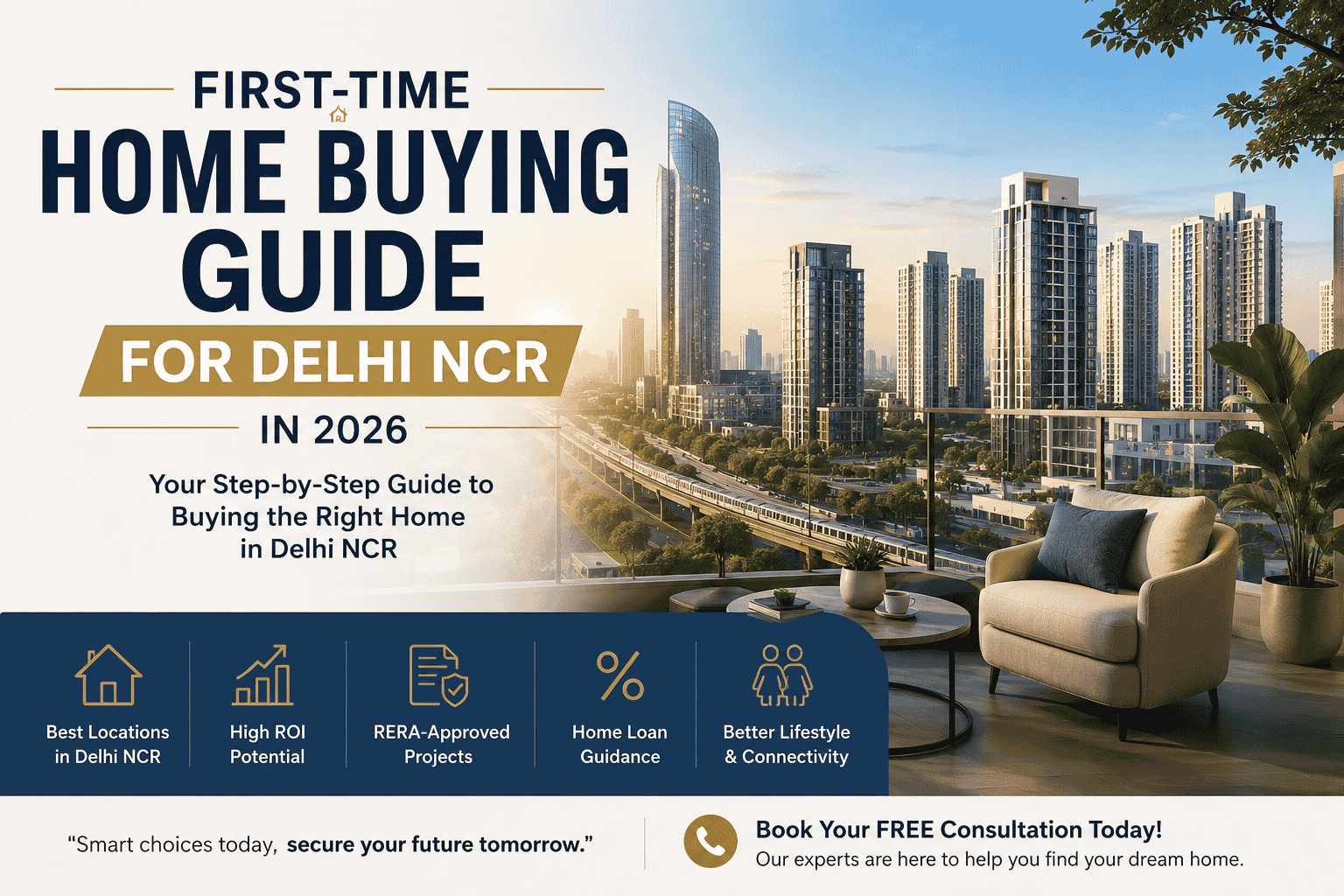 First-Time Home Buying Guide for Delhi NCR in 2026 | Expert Tips